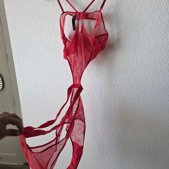 Victoria's Secret Other - Elegant Red Lace Lingerie Set Victoria Secrect